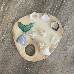 Homemade Mermaid SeaShell Palette (read description, please!)